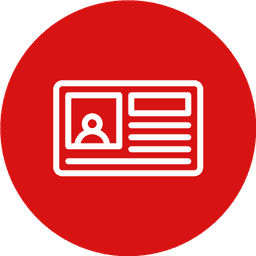 Fotografera dig för id, körkort och utländskt pass.